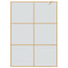 Inloop Douche Wand Goud 140 x 195 cm gehard glas