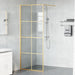 Inloop Douche Wand Goud 80 x 195 cm gehard glas