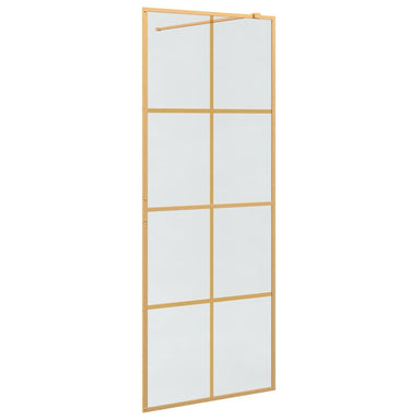 Inloop Douche Wand Goud 80 x 195 cm gehard glas