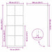 Inloop Douche Wand Goud 80 x 195 cm gehard glas