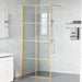 Inloop Douche Wand Goud 90 x 195 cm gehard glas