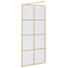 Inloop Douche Wand Goud 90 x 195 cm gehard glas