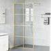 Inloop Douche Wand Goud 100 x 195 cm gehard glas