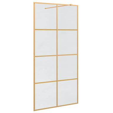 Inloop Douche Wand Goud 100 x 195 cm gehard glas