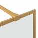 Inloop Douche Wand Goud 115 x 195 cm gehard glas