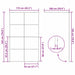Inloop Douche Wand Goud 115 x 195 cm gehard glas