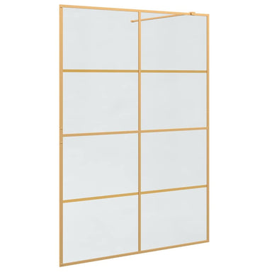 Inloop Douche Wand Goud 140 x 195 cm gehard glas