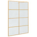 Inloop Douche Wand Goud 140 x 195 cm gehard glas