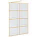 Inloop Douche Wand Goud 140 x 195 cm gehard glas