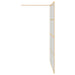 Inloop Douche Wand Goud 140 x 195 cm gehard glas