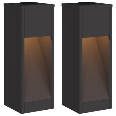 Zonne LED Padverlichting 2 st Warmwit 18 x 18 x 50 cm