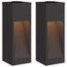 Zonne LED Padverlichting 2 st Warmwit 18 x 18 x 50 cm