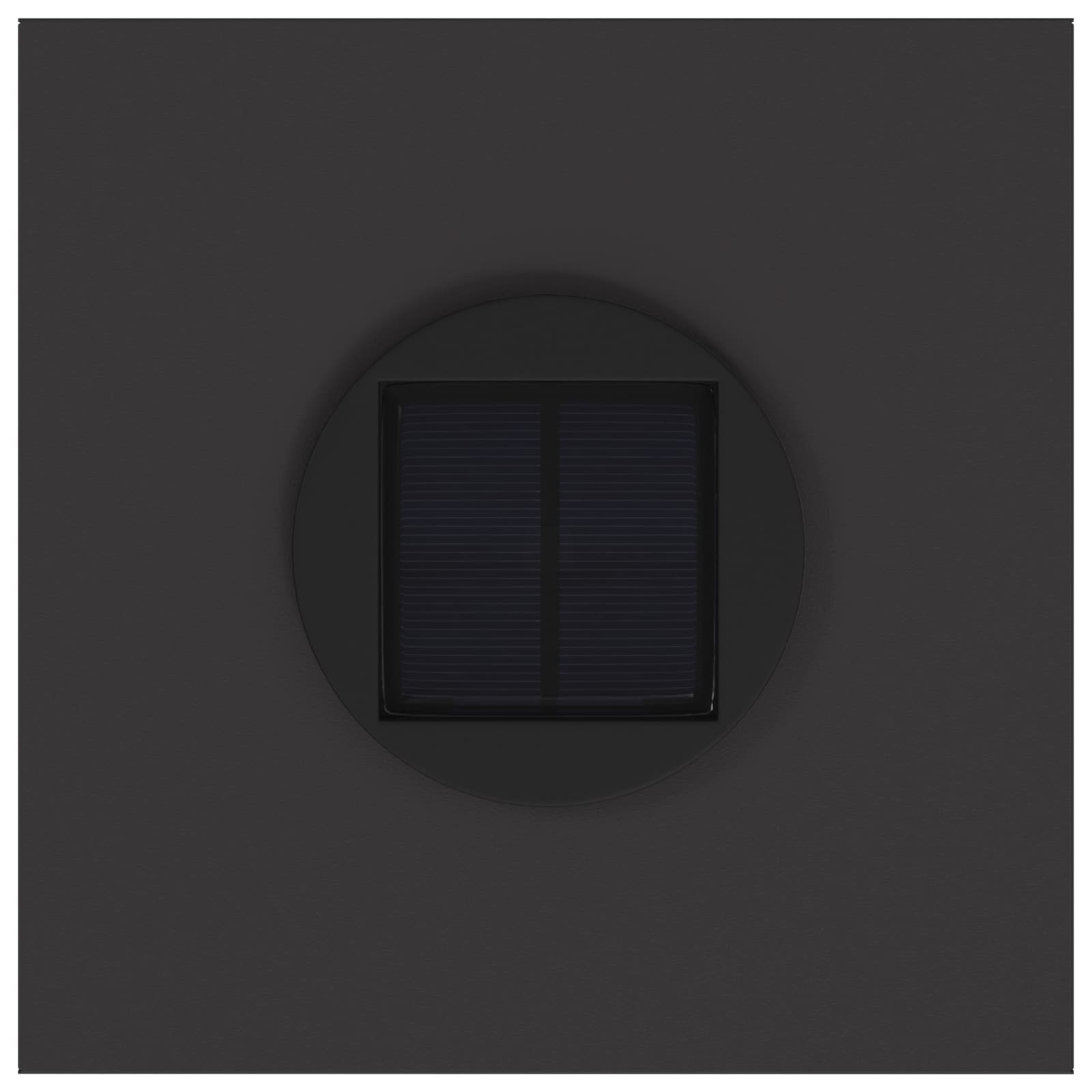 Zonne LED Padverlichting 2 st Warmwit 18 x 18 x 50 cm