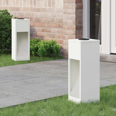 Zonne LED Padverlichting 2 st Warmwit 18 x 18 x 50 cm