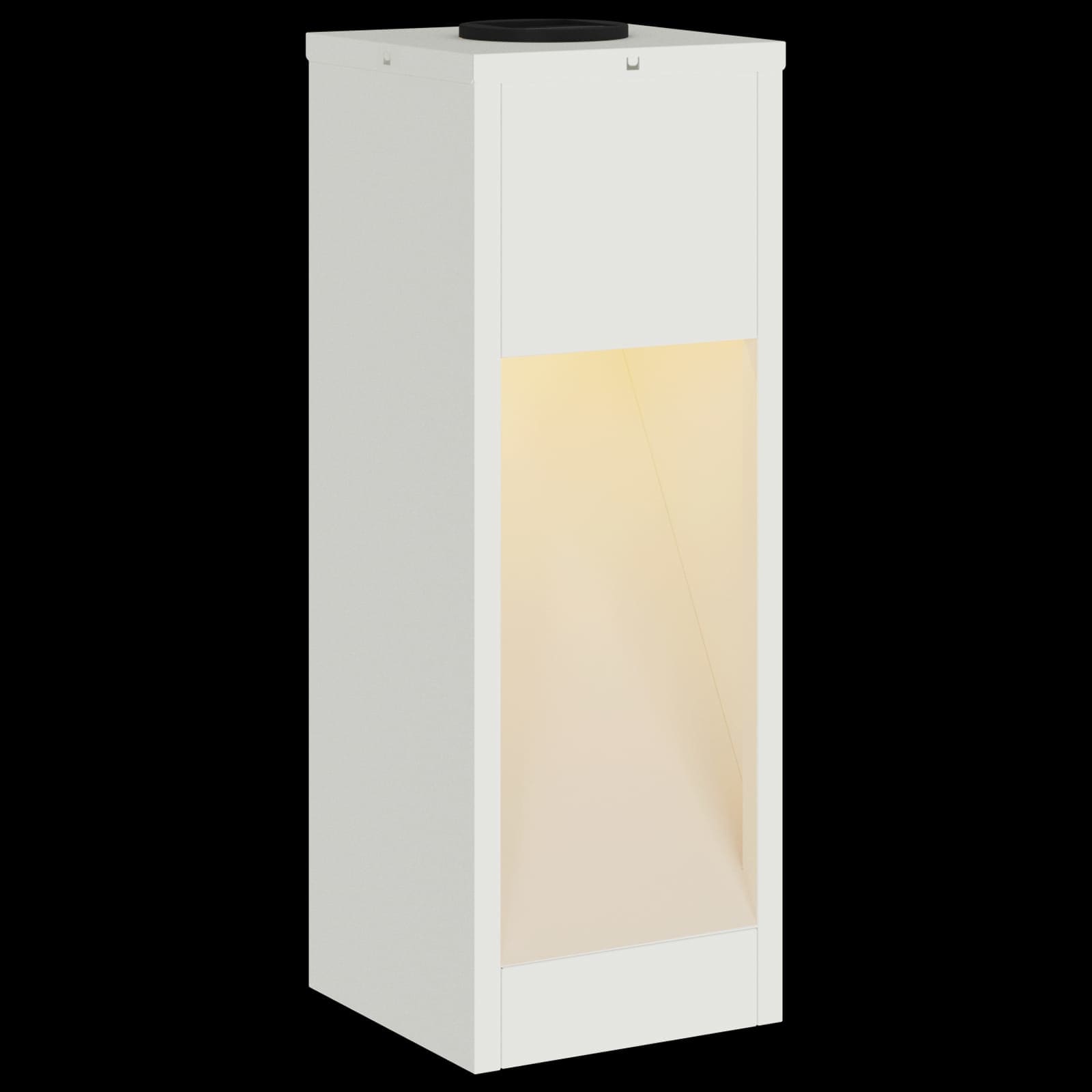 Zonne LED Padverlichting 2 st Warmwit 18 x 18 x 50 cm