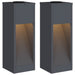 Zonne LED Padverlichting 2 st Warmwit 18 x 18 x 50 cm