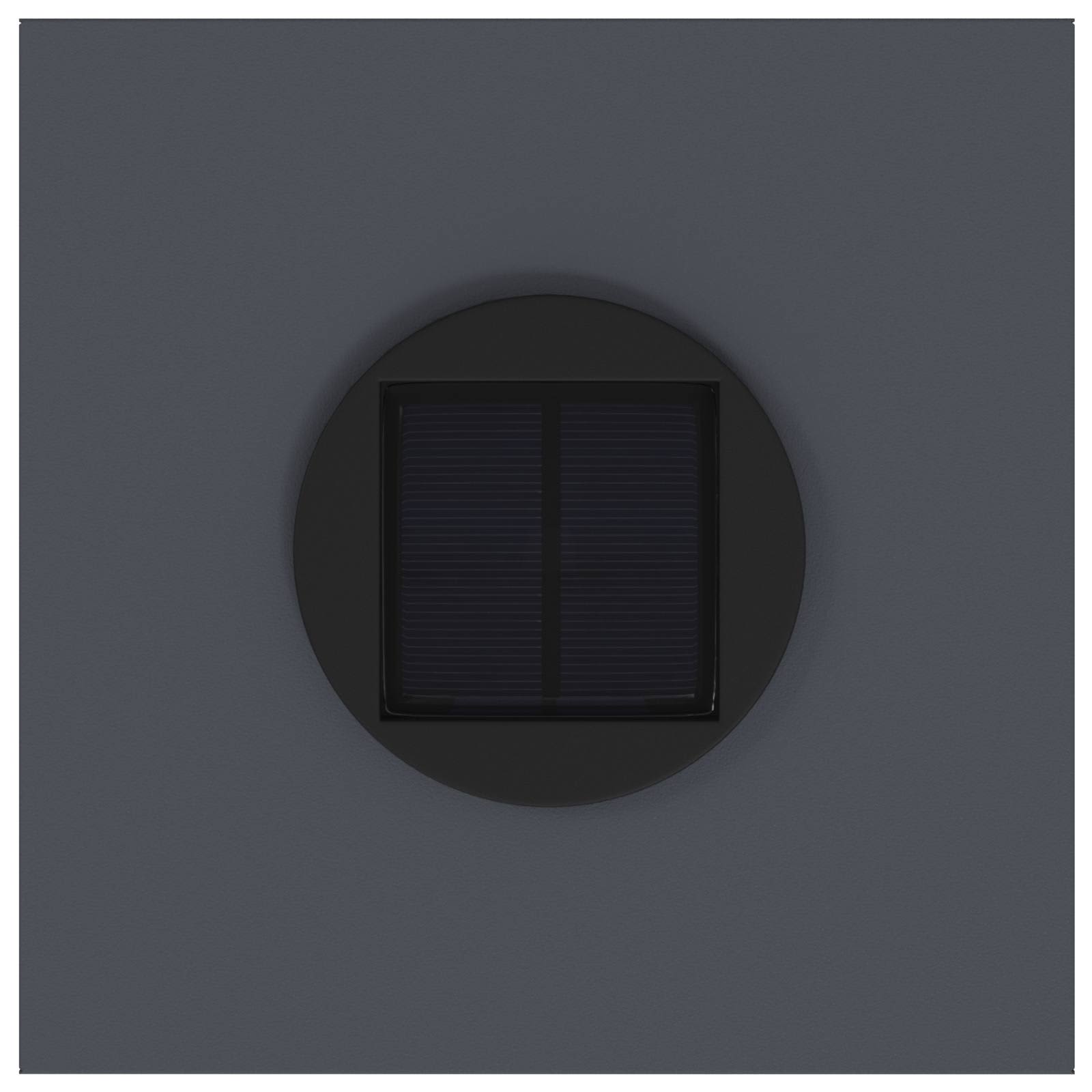 Zonne LED Padverlichting 2 st Warmwit 18 x 18 x 50 cm