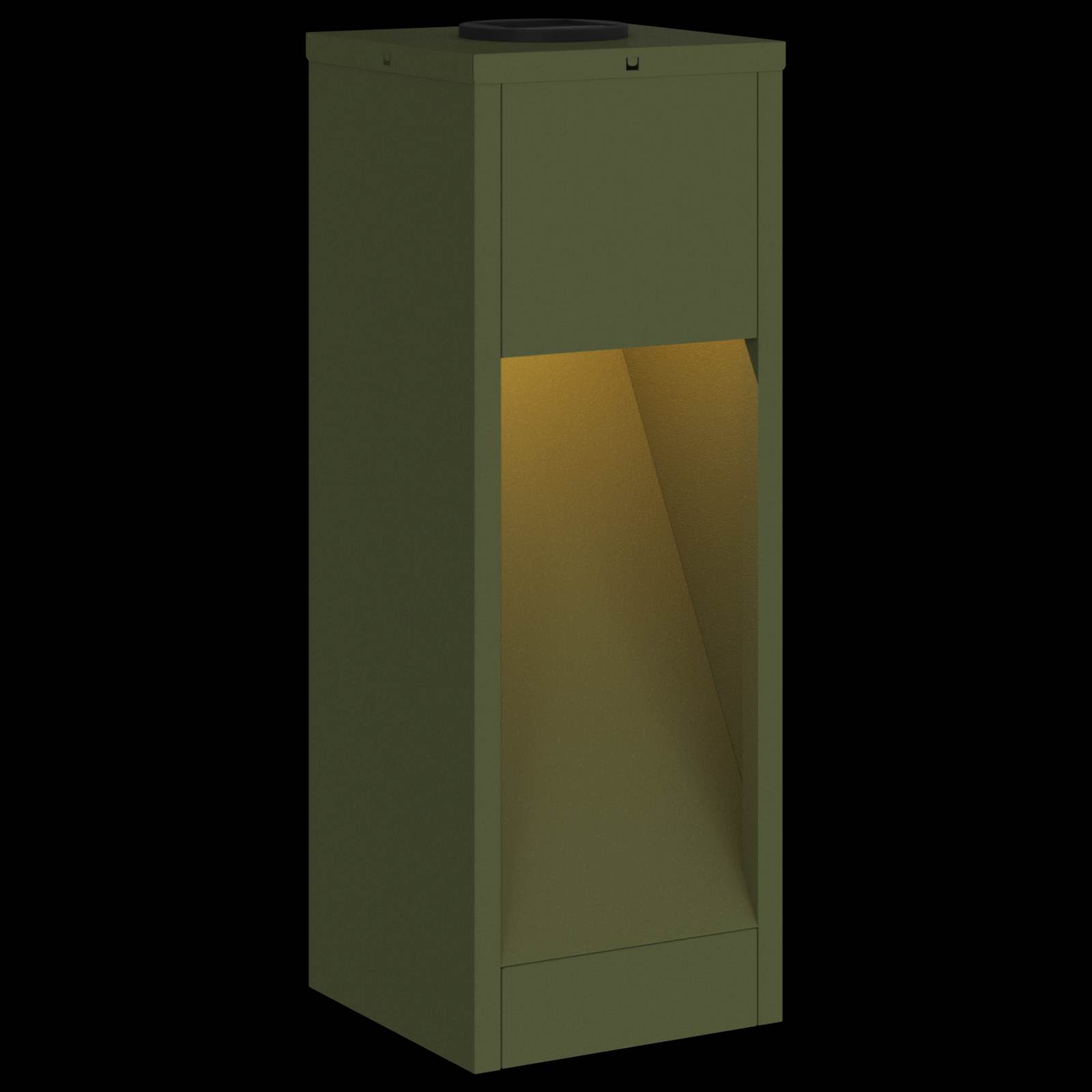 Zonne LED Padverlichting 2 st Warmwit 18 x 18 x 50 cm