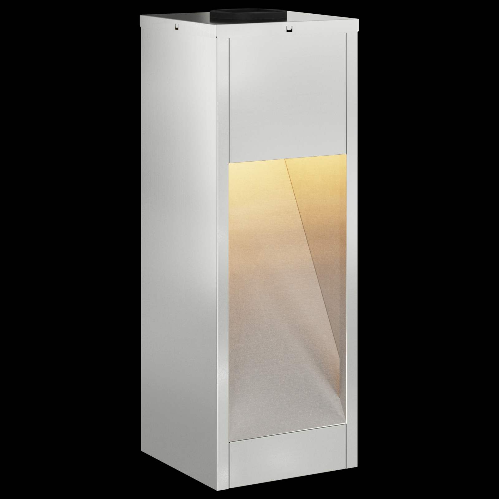 Zonne LED Padverlichting 2 st Warmwit 18 x 18 x 50 cm