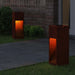 Zonne LED Padverlichting 2 st Warmwit 18 x 18 x 50 cm