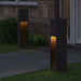 Zonne LED Padverlichting 2 st Warmwit 18 x 18 x 80 cm