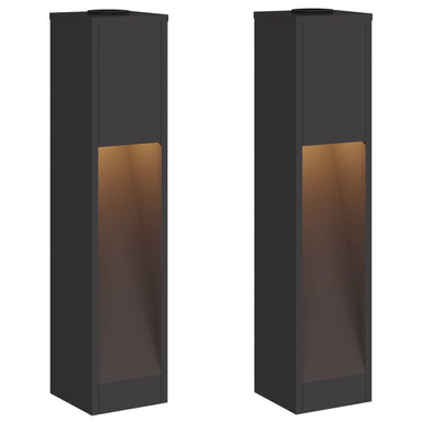Zonne LED Padverlichting 2 st Warmwit 18 x 18 x 80 cm