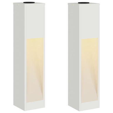 Zonne LED Padverlichting 2 st Warmwit 18 x 18 x 80 cm