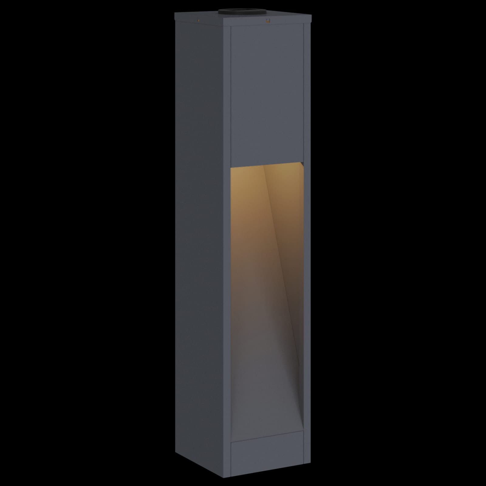 Zonne LED Padverlichting 2 st Warmwit 18 x 18 x 80 cm