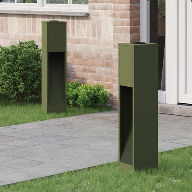 Zonne LED Padverlichting 2 st Warmwit 18 x 18 x 80 cm