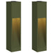 Zonne LED Padverlichting 2 st Warmwit 18 x 18 x 80 cm