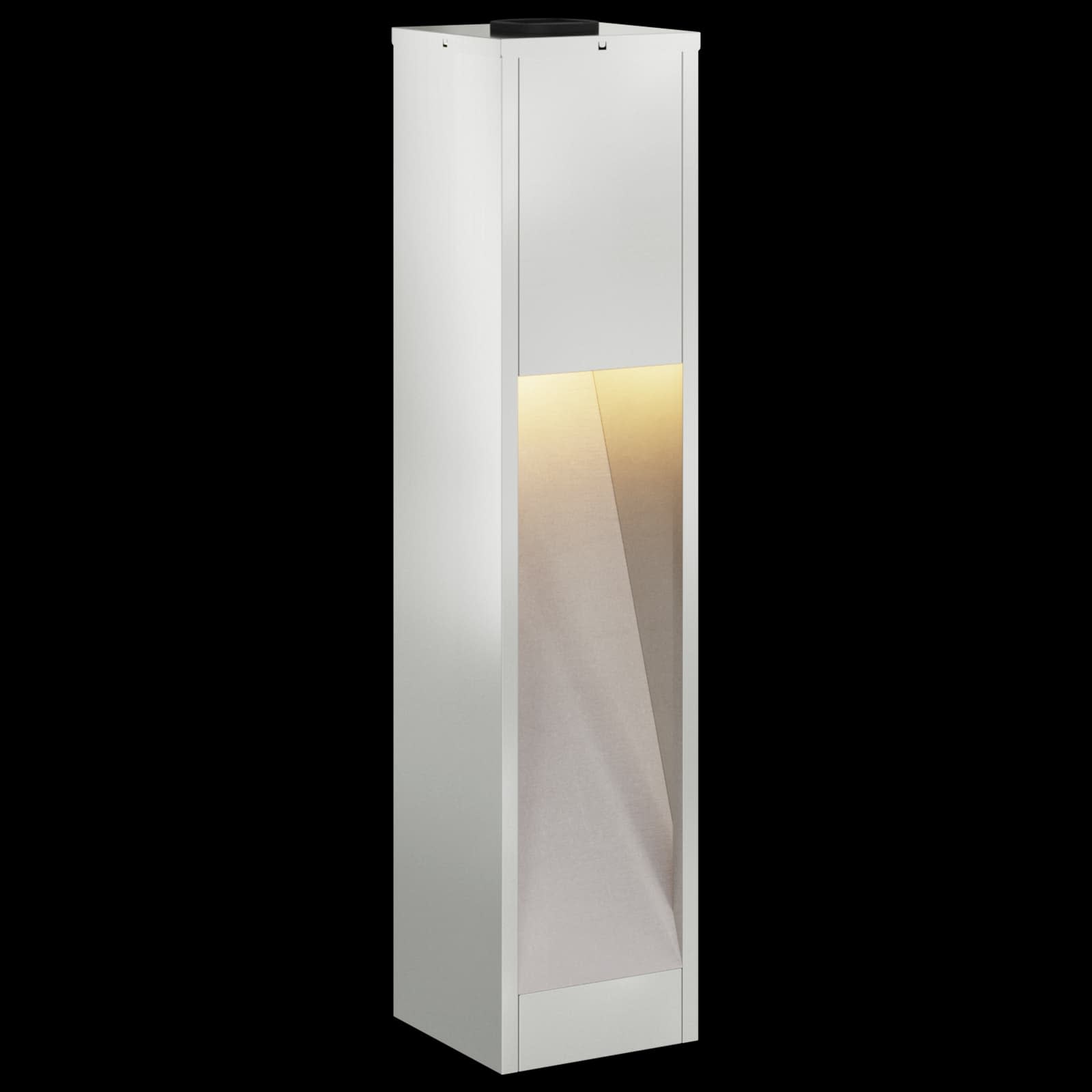 Zonne LED Padverlichting 2 st Warmwit 18 x 18 x 80 cm
