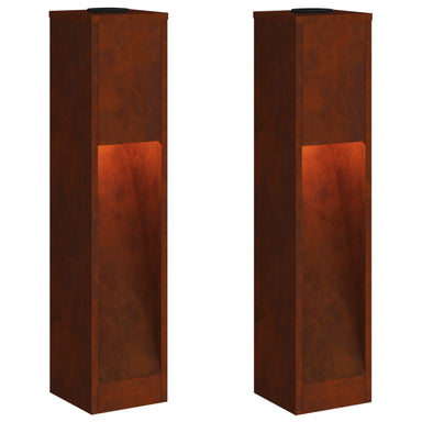 Zonne LED Padverlichting 2 st Warmwit 18 x 18 x 80 cm