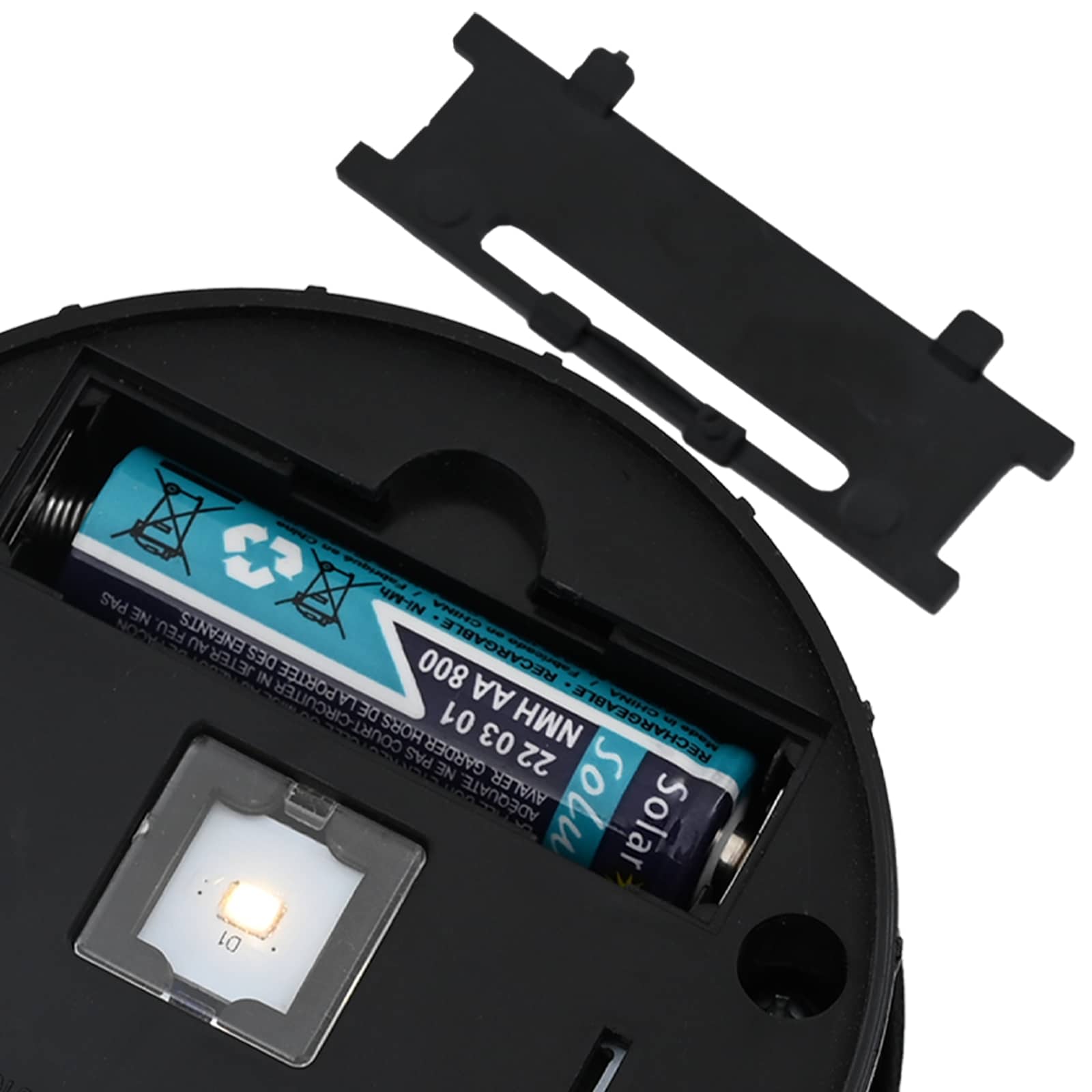 Solar LED Pad Licht 2 st Warmwit 18 x 18 x 50 cm Gegalvaniseerd
