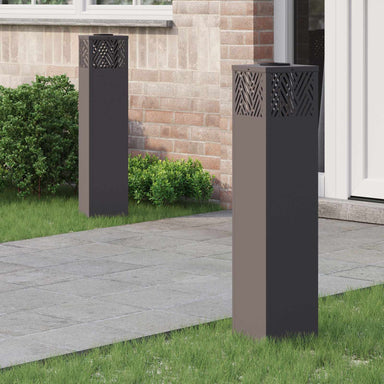 Solar LED Pad Licht 2 st Warmwit 18 x 18 x 80 cm