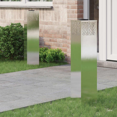 Solar LED Pad Licht 2 st Warmwit 18 x 18 x 80 cm