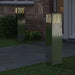 Solar LED Pad Licht 2 st Warmwit 18 x 18 x 80 cm Gegalvaniseerd