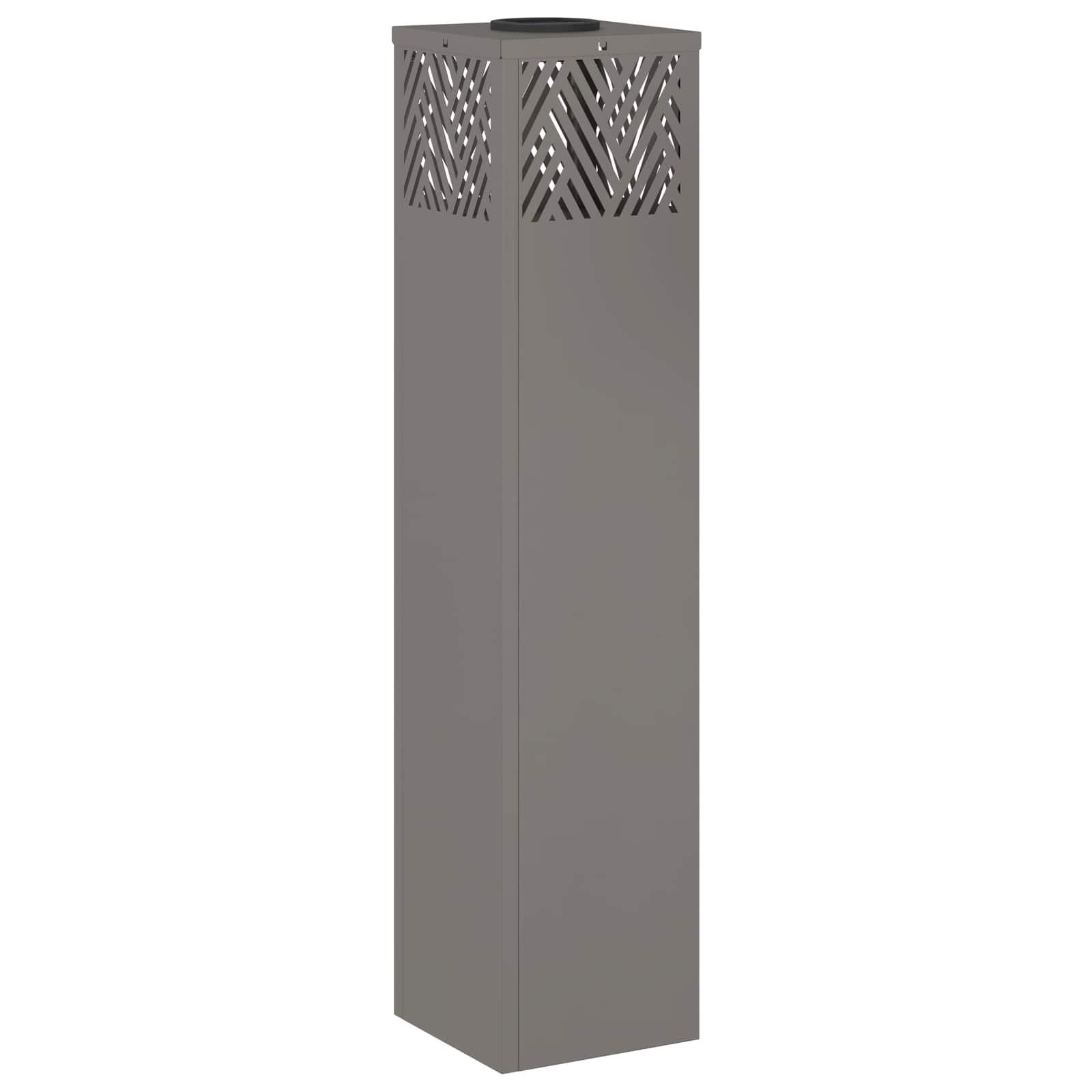 Solar LED Pad Licht 2 st Warmwit 18 x 18 x 80 cm weervast staal