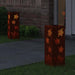 Solar LED Pad Licht 2 st Warmwit 18 x 18 x 50 cm
