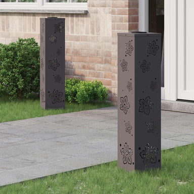 Solar LED Pad Licht 2 st Warmwit 18 x 18 x 80 cm