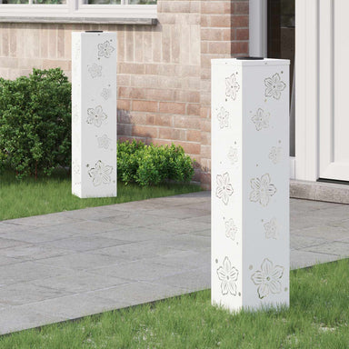 Solar LED Pad Licht 2 st Warmwit 18 x 18 x 80 cm