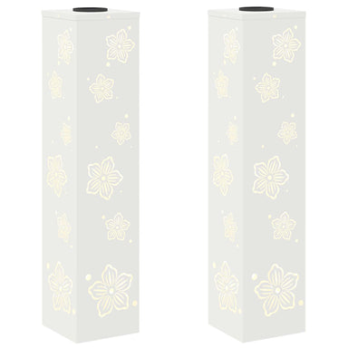 Solar LED Pad Licht 2 st Warmwit 18 x 18 x 80 cm