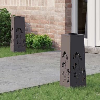 Solar LED Pad Licht 2 st Warmwit 18 x 18 x 50 cm