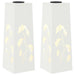 Solar LED Pad Licht 2 st Warmwit 18 x 18 x 50 cm
