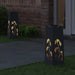 Solar LED Pad Licht 2 st Warmwit 18 x 18 x 50 cm