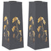 Solar LED Pad Licht 2 st Warmwit 18 x 18 x 50 cm