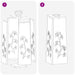 Solar LED Pad Licht 2 st Warmwit 18 x 18 x 50 cm