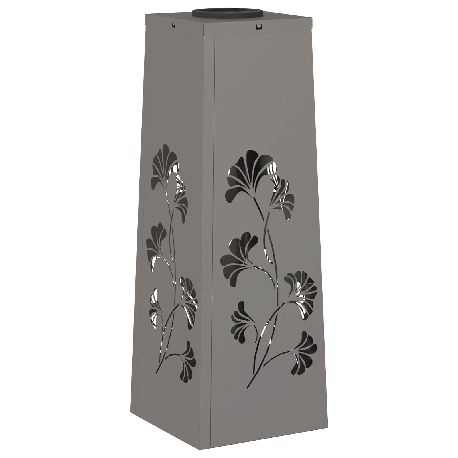 Solar LED Pad Licht 2 st Warmwit 18 x 18 x 50 cm weervast staal