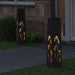 Solar LED Pad Licht 2 st Warmwit 18 x 18 x 80 cm