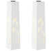 Solar LED Pad Licht 2 st Warmwit 18 x 18 x 80 cm