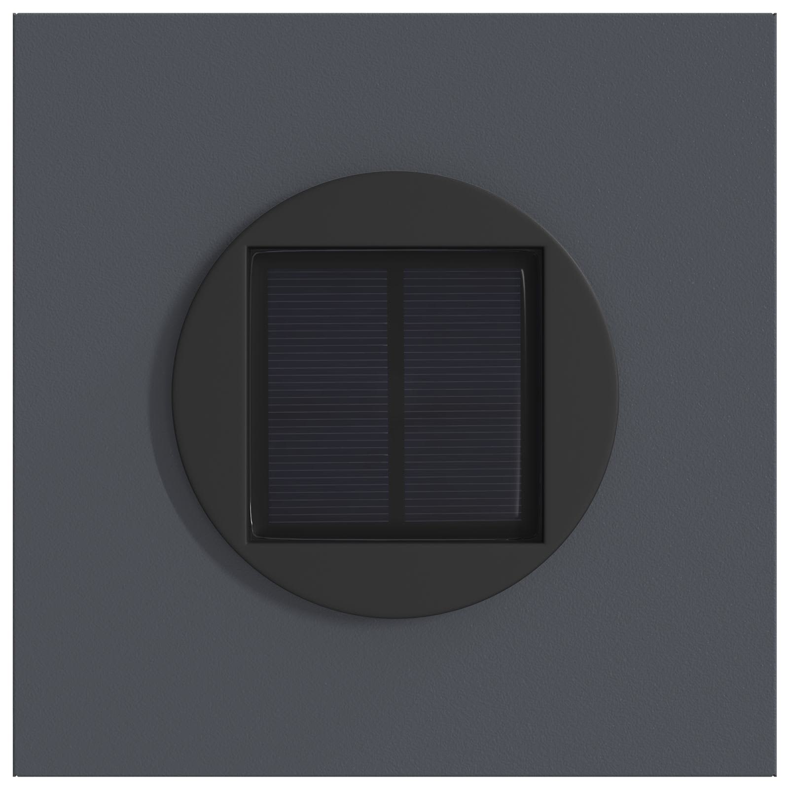 Solar LED Pad Licht 2 st Warmwit 18 x 18 x 80 cm